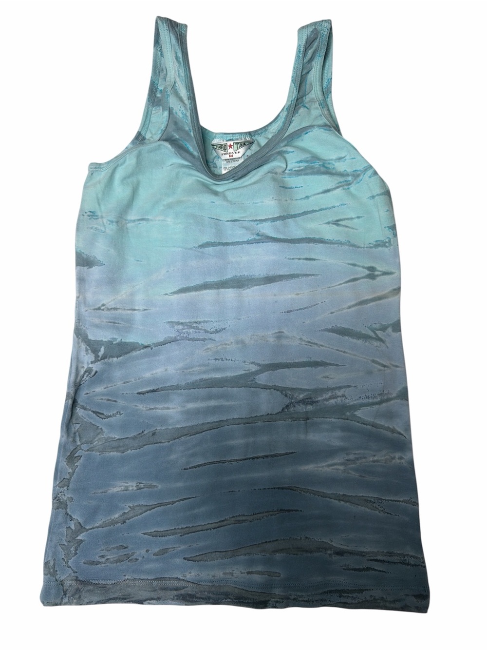 Hard Tail Blue Tie Dye Tank Top Size M Soft Stretch Casual
